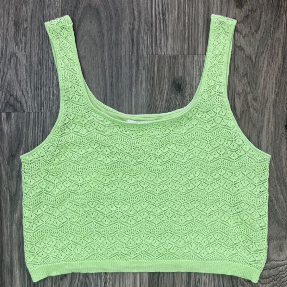 House Of Harlow 1960 Crochet Lace Knit Tank Top - Picture 2 of 3
